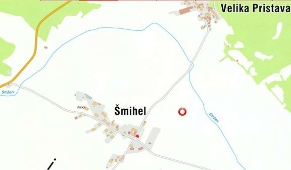 Zapora ceste v Šmihelu